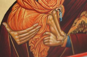 Virgin Mary Eleousa Theophanes the Greek Hand-Painted Icon