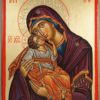 Panagia Glykophilousa Cretan Hand-Painted Byzantine Icon