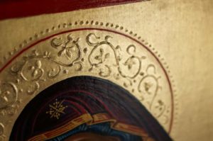 Theotokos Glykophilousa Cretan Hand-Painted Byzantine Icon