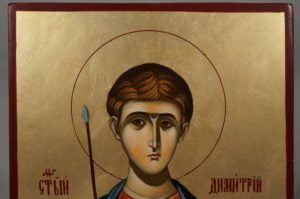 St Demetrius (Mount Athos) Hand-Painted Greek Orthodox Icon