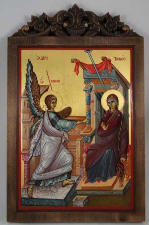 Annunciation (Ohrid) Hand-Painted Byzantine Icon