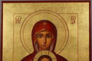 Mother of God of Valaam Hand-Painted Byzantine Icon