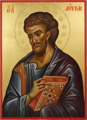 Apostle Luke – 14th c. Hilandar Hand-Painted Byzantine Icon
