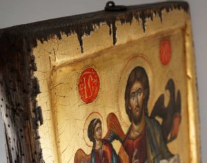 Jesus Christ in His Glory Hand-Painted Byzantine Icon Cretan Style