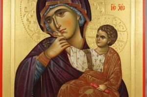 Virgin Mary Paramythia Hand-Painted Byzantine Orthodox Icon