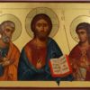 Pantocrator Deesis St Peter Archangel Michale Hand-Painted Byzantine Icon