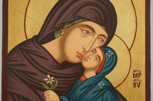 Saint Anna Icon Hand Painted Byzantine Orthodox