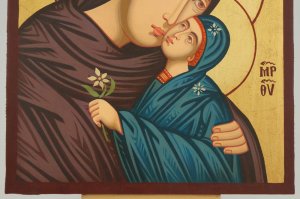 Saint Anna Icon Hand Painted Byzantine Orthodox
