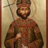 Emperor St Constantine XI Hand-Painted Orthodox Icon