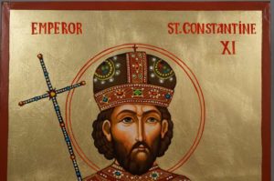 Emperor St Constantine XI Hand-Painted Orthodox Icon