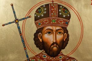 Emperor St Constantine XI Hand-Painted Orthodox Icon