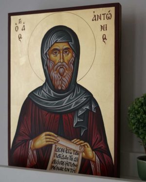 St Anthony of Egypt Hand-Painted Orthodox Icon