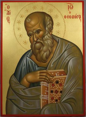 Apostle John the Theologian Hand-Painted Byzantine Icon