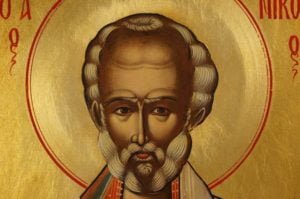St Nicholas Hand-Painted Orthodox Icon on Wood