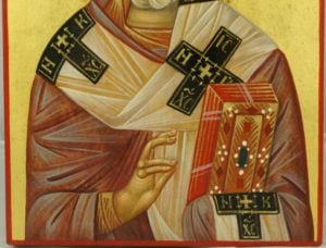 St Nicholas (halo relief) Hand-Painted Byzantine Icon