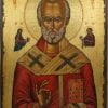 Saint Nicholas (Nesebar 17th c.) Hand-Painted Byzantine Icon