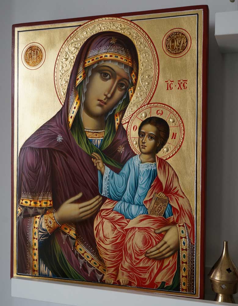 Virgin Mary the Guide Hand-Painted Orthodox Icon