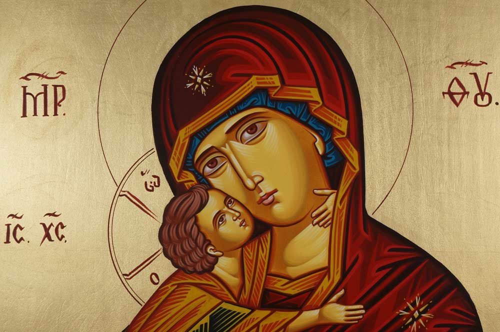 Vladimir Mother of God Large Hand-Painted Orthodox Icon