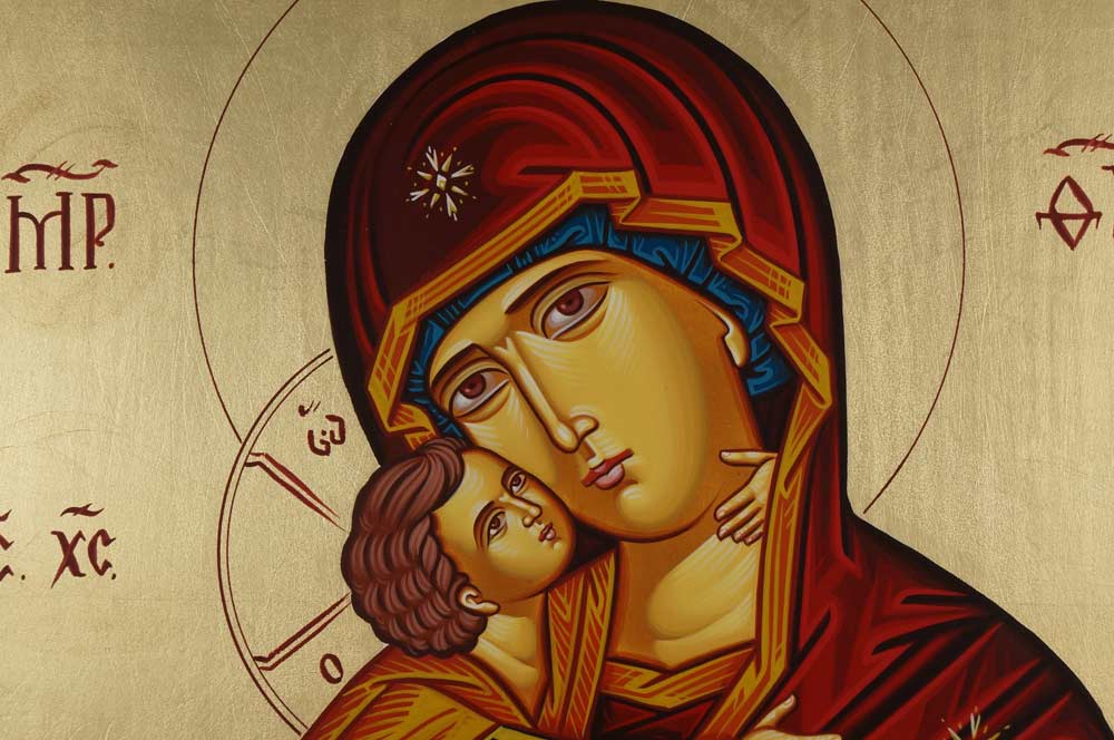 Vladimir Mother of God Large Hand-Painted Orthodox Icon
