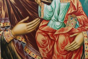 Hand-Painted Orthodox Icon of Virgin Mary the Guide