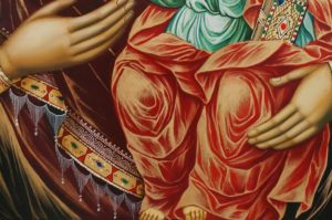 Hand-Painted Orthodox Icon of Virgin Mary the Guide