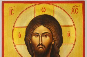 christ blessing icon vatopedi monastery hand painted orthodox