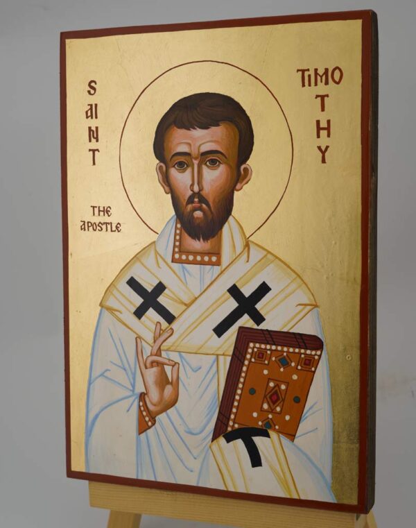 st timothy the apostle hand painted byzantine