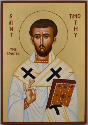st timothy the apostle hand painted byzantine