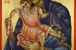 Panagia Axion Estin Hand-Painted Greek Orthodox Icon