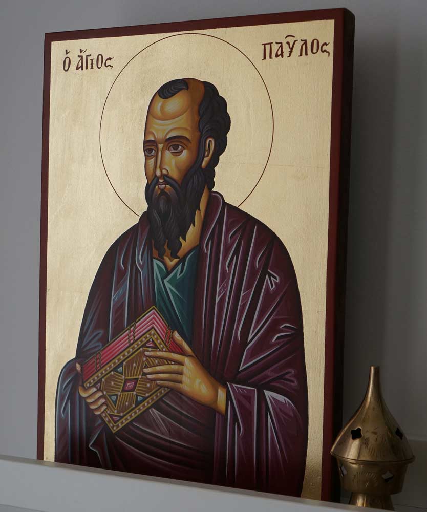 Saint Paul the Apostle Hand-Painted Orthodox Icon