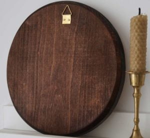 Virgin Mary Oranta Hand-Painted Byzantine Icon Backside