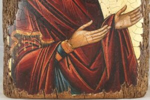 Theotokos Deesis (14th c. Mount Athos) Hand-Painted Byzantine Icon