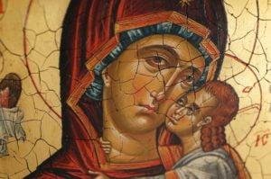 Theotokos Panumnitos Hand-Painted Byzantine Icon