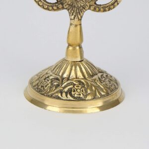 Double Brass Byzantine Candle Holder Candlestick