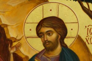 Herran Ratsastus Jerusalemiin palm_sunday Ride to Jerusalem hand-painted Byzantine Icon