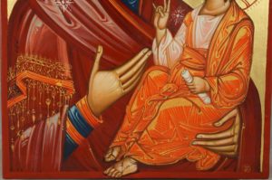 Mother of God Hodegetria Guide Hand-Painted Byzantine Icon