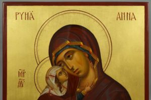 Pyha Anna St Anna Anne Hand-Painted Orthodox Icon