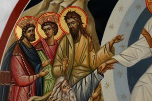 Resurrection Chora Hand Painted Byzantine Orthodox Icon on Wood