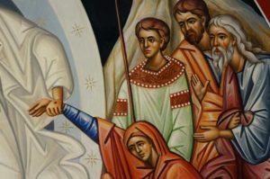 Resurrection Chora Hand Painted Byzantine Orthodox Icon on Wood