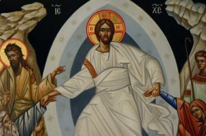 Resurrection Chora Hand Painted Byzantine Orthodox Icon on Wood