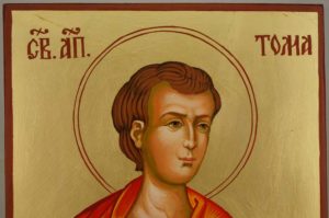 Saint Thomas the Apostle Large Hand Painted Orthodox Icon on Wood