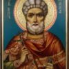 Martyr Menas of Egypt Hand-Painted Byzantine Icon