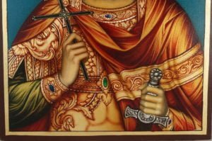 Martyr Menas of Egypt Hand-Painted Byzantine Icon