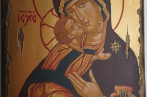Theotokos of Vladimir (antique style) Hand-Painted Icon