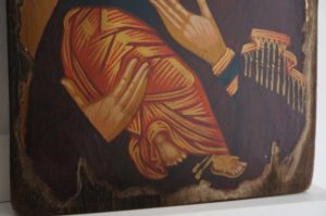 Theotokos of Vladimir (antique style) Hand-Painted Icon