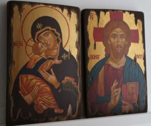 Theotokos of Vladimir (antique style) Hand-Painted Icon