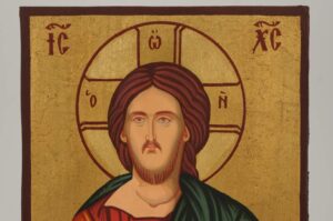 Christ Pantocrator Icon small Hand Painted Byzantine Orthodox