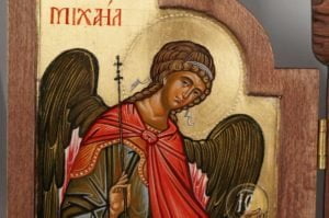 St Archangel Michael Hand-Painted Triptych