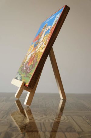 Orthodox Icon Stand Easel Natural Wood