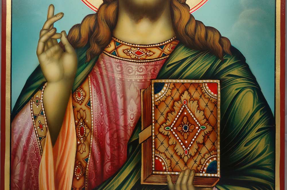 Christ Pantocrator Hand-Painted Orthodox Icon